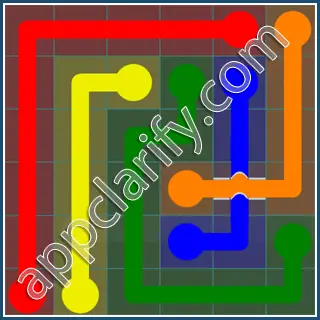 Flow Free: Bridges Interval Pack Level 42 Solutions