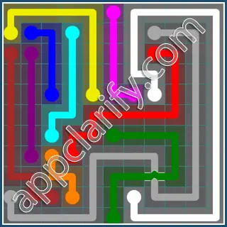 Flow Free: Bridges Interval Pack Level 45 Solutions