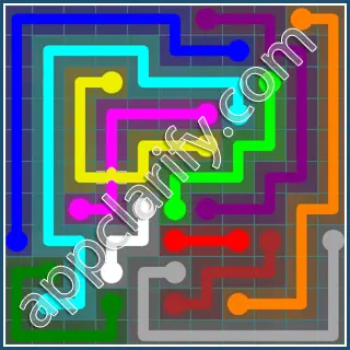 Flow Free: Bridges Interval Pack Level 60 Solutions