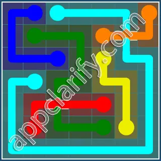 Flow Free: Bridges Interval Pack Level 67 Solutions