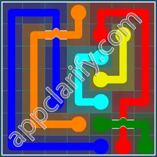 Flow Free: Bridges Interval Pack Level 68 Solutions