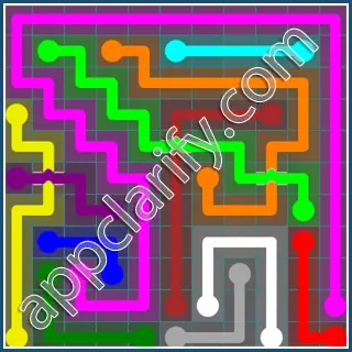 Flow Free: Bridges Interval Pack Level 80 Solutions