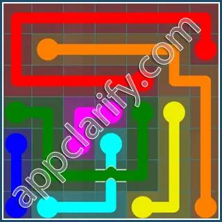 Flow Free: Bridges Interval Pack Level 83 Solutions