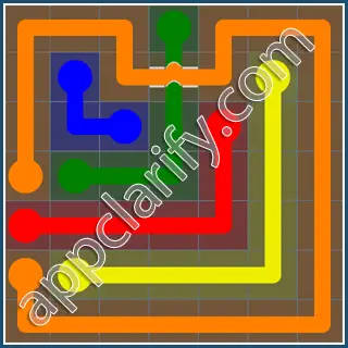 Flow Free: Bridges Rainbow Pack Level 111 Solutions