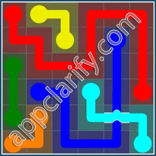 Flow Free: Bridges Rainbow Pack Level 112 Solutions