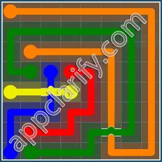 Flow Free: Bridges Rainbow Pack Level 12 Solutions