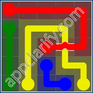 Flow Free: Bridges Rainbow Pack Level 17 Solutions