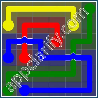 Flow Free: Bridges Rainbow Pack Level 18 Solutions