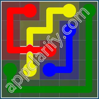 Flow Free: Bridges Rainbow Pack Level 25 Solutions