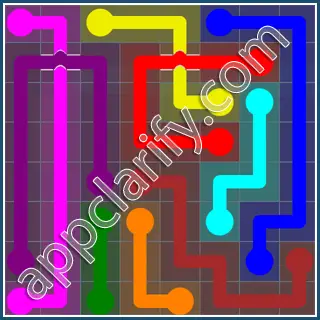 Flow Free: Bridges Rainbow Pack Level 4 Solutions