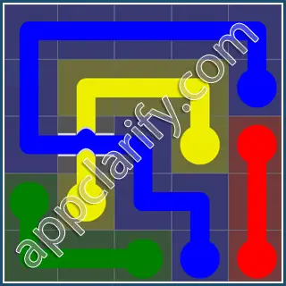 Flow Free: Bridges Rainbow Pack Level 49 Solutions