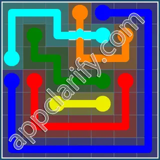 Flow Free: Bridges Rainbow Pack Level 59 Solutions