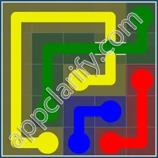 Flow Free: Bridges Rainbow Pack Level 65 Solutions