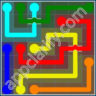 Flow Free: Bridges Rainbow Pack Level 7 Solutions