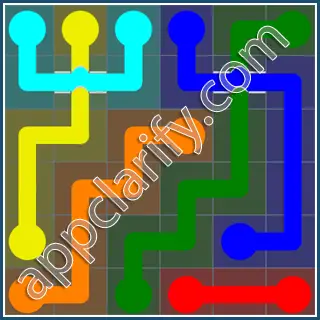 Flow Free: Bridges Rainbow Pack Level 80 Solutions