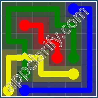 Flow Free: Bridges Rainbow Pack Level 82 Solutions