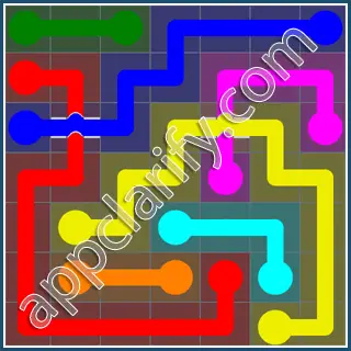 Flow Free: Bridges Rainbow Pack Level 91 Solutions