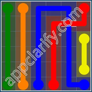 Flow Free: Bridges Rainbow Pack Level 96 Solutions