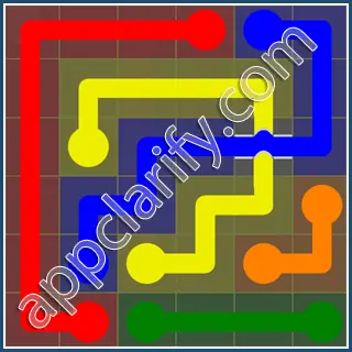 Flow Free: Bridges Starter Pack 6x6 Level 39 Solutions