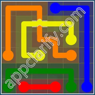 Flow Free: Bridges Starter Pack 6x6 Level 54 Solutions