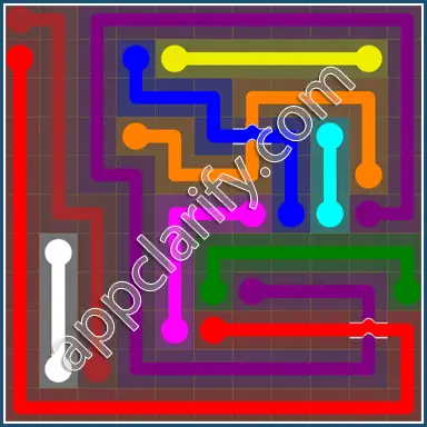 Flow Free: Bridges Yellow Pack 11x11 Level 30 Solutions