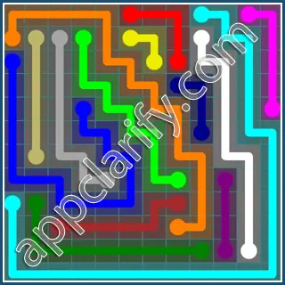 Flow Free Interval Pack Level 105 Solutions