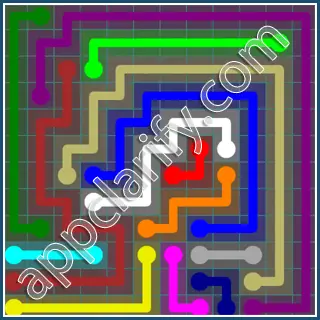 Flow Free Interval Pack Level 124 Solutions