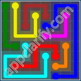 Flow Free Interval Pack Level 127 Solutions