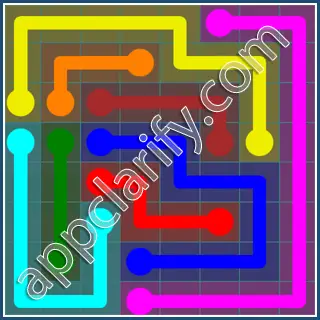 Flow Free Interval Pack Level 132 Solutions