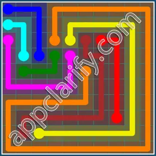 Flow Free Interval Pack Level 14 Solutions