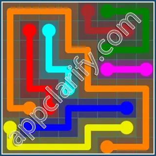 Flow Free Interval Pack Level 147 Solutions
