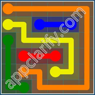 Flow Free Interval Pack Level 22 Solutions