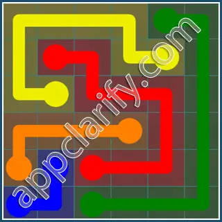 Flow Free Interval Pack Level 23 Solutions