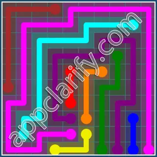 Flow Free Interval Pack Level 24 Solutions