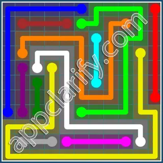 Flow Free Interval Pack Level 44 Solutions