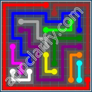 Flow Free Interval Pack Level 54 Solutions