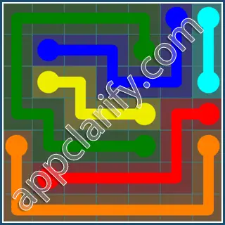 Flow Free Interval Pack Level 88 Solutions