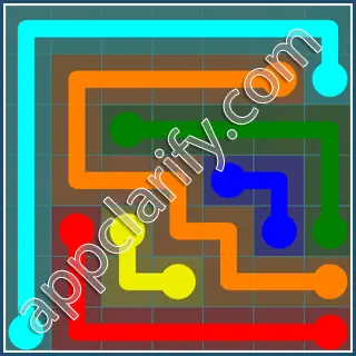 Flow Free Interval Pack Level 96 Solutions