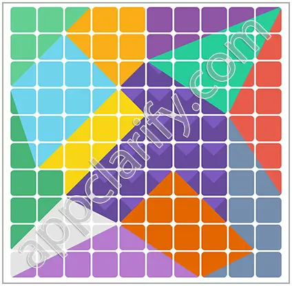 Block & Shapes: Color Tangram Medium Solutions