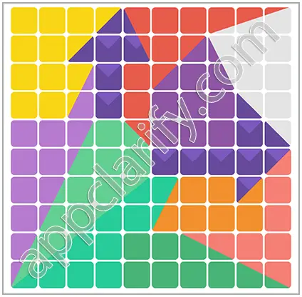 Block & Shapes: Color Tangram Medium Solutions