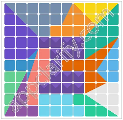 Block & Shapes: Color Tangram Medium Solutions