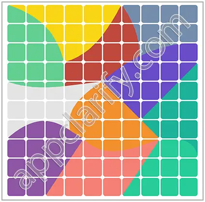 Block & Shapes: Color Tangram Medium Solutions