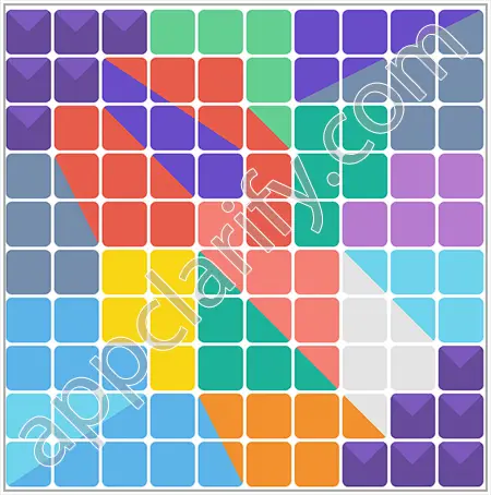 Blocks & Shapes Hard Level 256 Solution