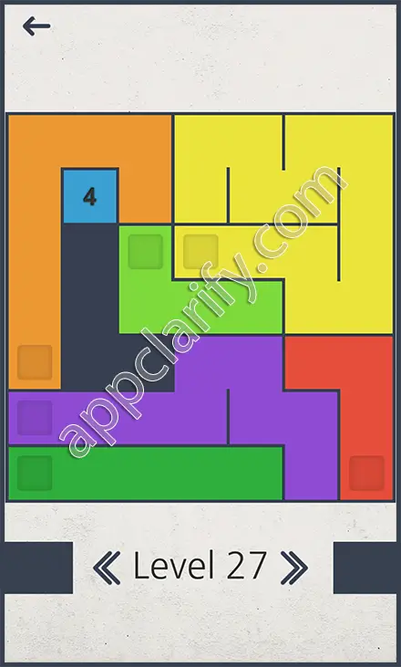 Color Fill Hard Package Level 27 Solution