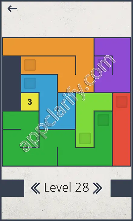Color Fill Hard Package Level 28 Solution
