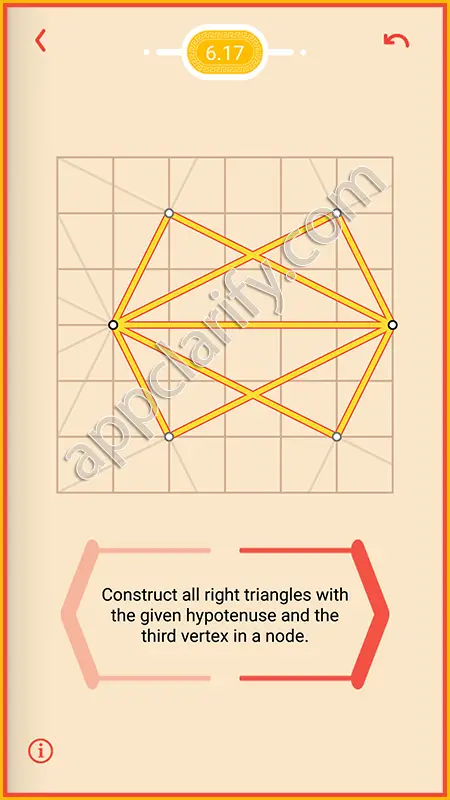 Pythagorea Difficult Level 6.17 Solution