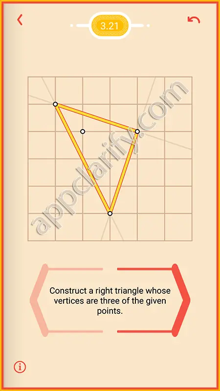 Pythagorea Easy Level 3.21 Solution