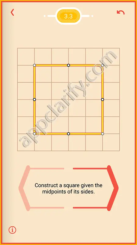Pythagorea Easy Level 3.3 Solution