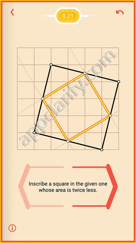 Pythagorea Harder Level 8.21 Solution