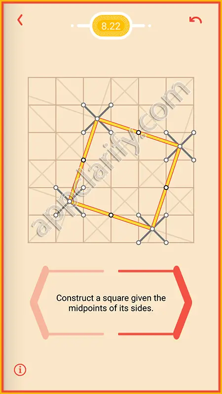 Pythagorea Harder Level 8.22 Solution